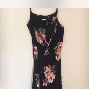 Reformation floral midi wrap dress